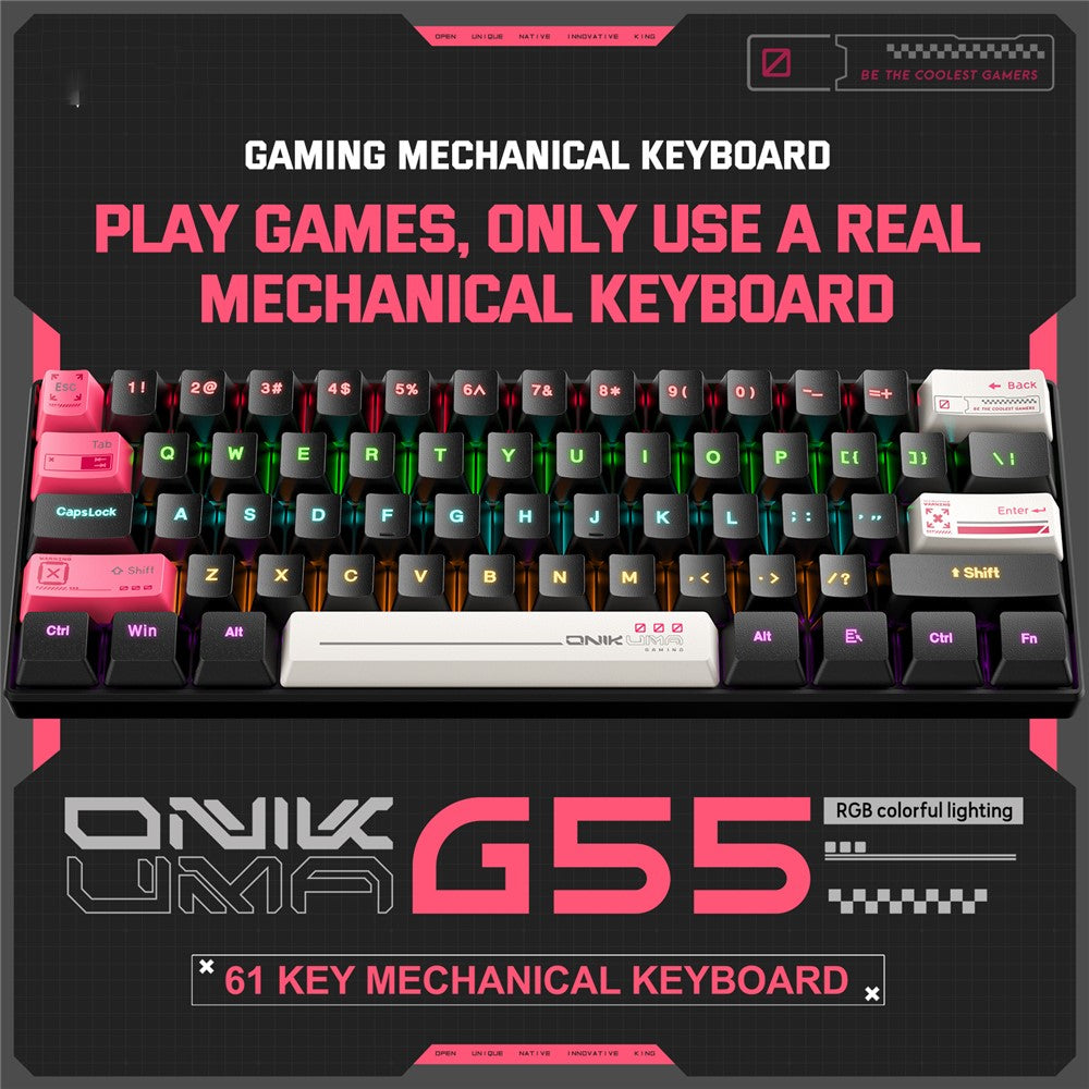 Clavier mécanique ONIKUMA G55  Compact et performant