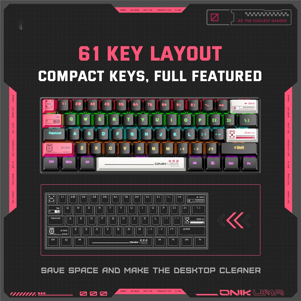 Clavier mécanique ONIKUMA G55  Compact et performant