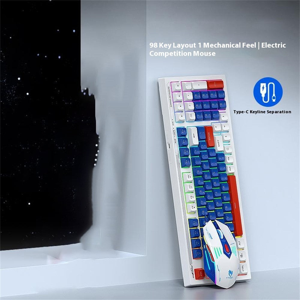 Pack clavier + souris gaming T-WOLF TF610  Style et performance