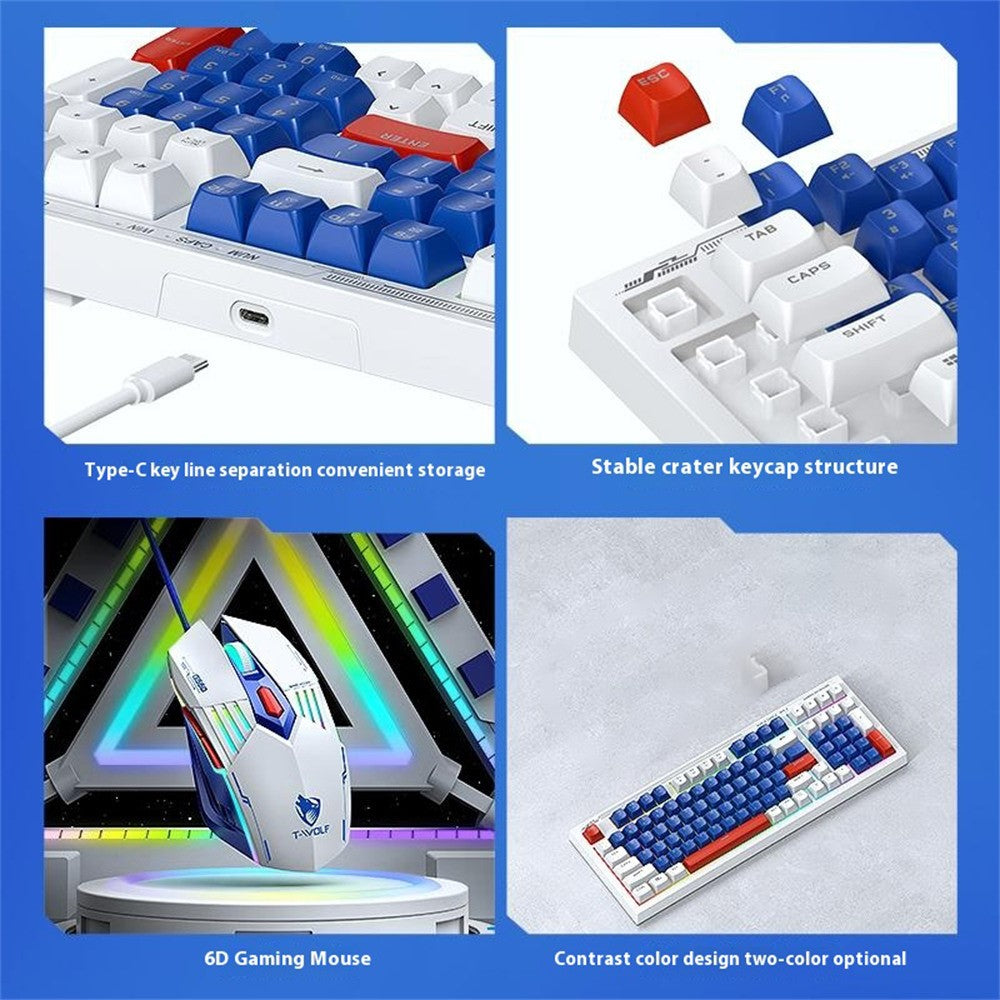 Pack clavier + souris gaming T-WOLF TF610  Style et performance