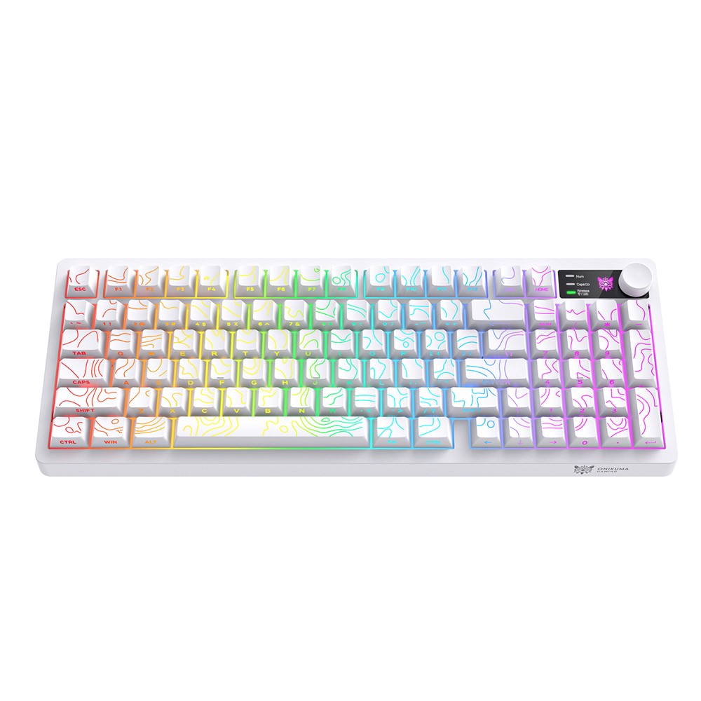 Clavier Gaming Mécanique ONIKUMA MT902 Sans Fil Tri-Mode RGB