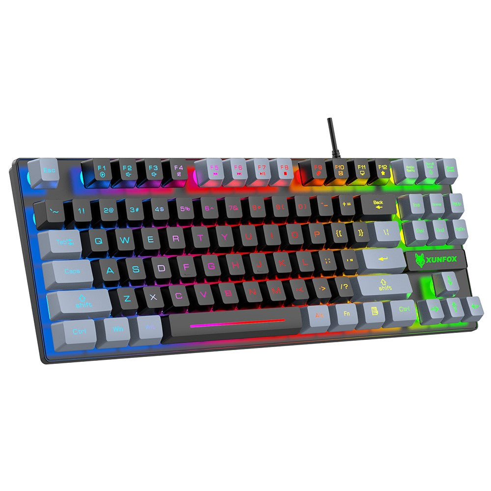 Clavier gaming 87 touches  Ergonomie et style lumineux