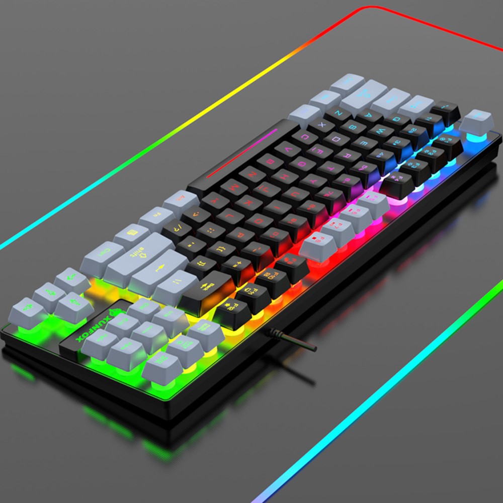 Clavier gaming 87 touches  Ergonomie et style lumineux
