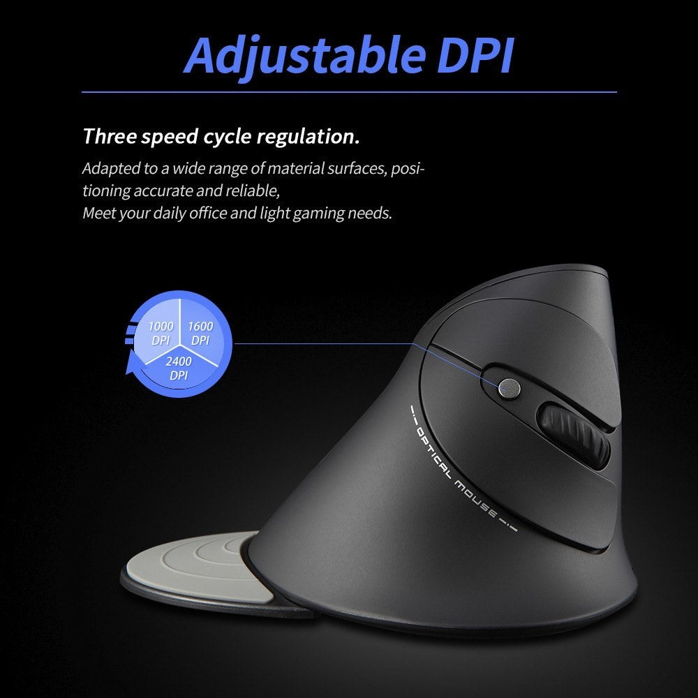 Souris ergonomique sans fil ZELOTES F-17 Confort et précision